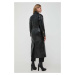 Kabát Pinko dámský, černá barva, přechodný, 102163.A1AT