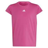 adidas 3-STRIPES TEE Dívčí tréninkové tričko, růžová, velikost