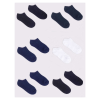 Yoclub Kids's Boys' Ankle Thin Cotton Socks Basic Plain Colours 6-Pack SKS-0027C-0000-004