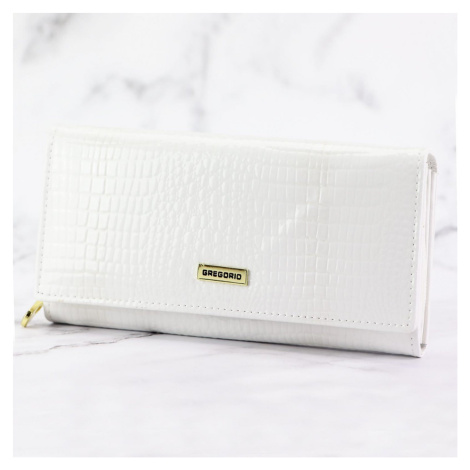 Luxusní dámská kožená peněženka Gregorio Xénia, bílá