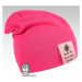 Bavlněná čepice Dráče - Pastels 09, růžová neon Barva: Růžová