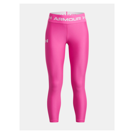 Růžové sportovní legíny Under Armour Armour Ankle Crop