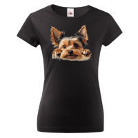Dámské tričko s potiskem Jorkšírsky teriér -  tričko pro milovníky psů