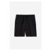 H & M - Teplákové šortky's výšivkou - černá