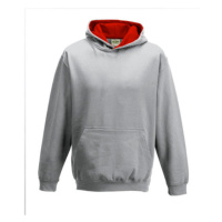 Just Hoods Dětská mikina s kapucí JH003J Heather Grey