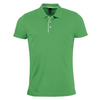 SOĽS Performer Men Pánské funkční polo triko SL01180 Zelená