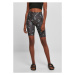 Ladies Soft AOP Cycle Shorts - blackfloret