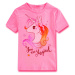 Dívčí triko - KUGO KT9864, světlonce růžová Barva: Růžová