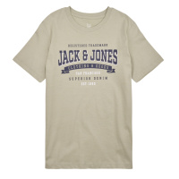 Jack & Jones JJELOGO TEE SS NECK 2 COL 23/24 NOOS JNR Béžová