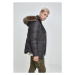 Urban Classics Faux Fur Hooded Jacket black
