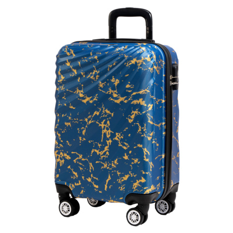 Příruční kabinový cestovní kufr ROWEX Pulse žíhaný Barva: Modrá žíhaná