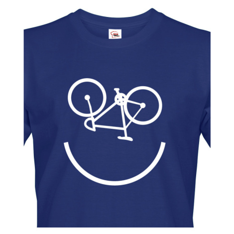 Pánské tričko Cyklo úsměv vám vždy zvedne náladu BezvaTriko