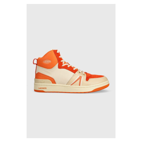 Kožené sneakers boty Lacoste L001 MID oranžová barva, 46SFA0027