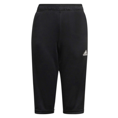 adidas TIRO 21 PANTS Chlapecké fotbalové tepláky ve zkrácené délce, černá, velikost