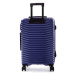 Rogal Tmavě modrý extravagantní skořepinový kufr "Shiny" - M (35l), L (65l), XL (100l)