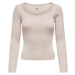 Only ONLEMMA LS V-NECK PEARL KNT 15328014 Béžová