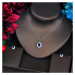 Éternelle Souprava šperků Swarovski Elements Felipa Sapphire SET-N-548 Modrá 41 cm + 5 cm (prodl