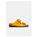 Žluté dámské semišové pantofle Scholl Ilary
