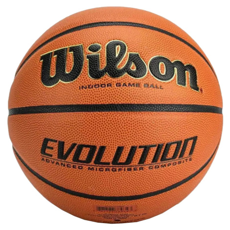 BASKETBALOVÝ MÍČ WILSON EVOLUTION INDOOR GAME BALL Hnědá