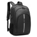Černý velký batoh s reflexním proužkem a USB portem Dacey Lulu Bags