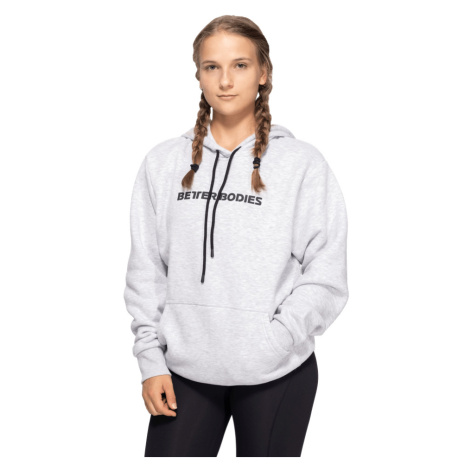 Better Bodies Hoodie Logo Light Grey Melange