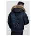 Hooded Heavy Fake Fur Bomber Jacket