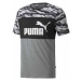 Puma ESSENTIALS + CAMO TEE Pánské triko, tmavě šedá, velikost