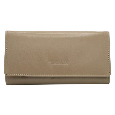Béžová dámská kožená peněženka - CAVALDI Factory Price
