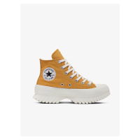 Hořčicové dámské kotníkové tenisky na platformě Converse Chuck T - Dámské