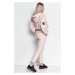 Světle růžový komplet mikina + top + teplákové kalhoty M668