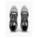 Šedé pánské kožené kotníkové boty Calvin Klein