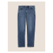 Mimořádné měkké strečové džíny rovného střihu Marks & Spencer modrá