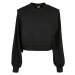 Ladies Padded Shoulder Modal Terry Crewneck