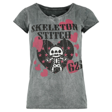 Lilo & Stitch Skeleton Stitch Dámské tričko šedá