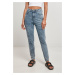 Dámské Skinny Jeans s vysokým pasem - světle modré