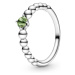 Pandora Stříbrný prsten pro ženy narozené v srpnu 198867C10