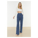 Trendyol Dark Blue High Waist 90's Wide Leg Jeans