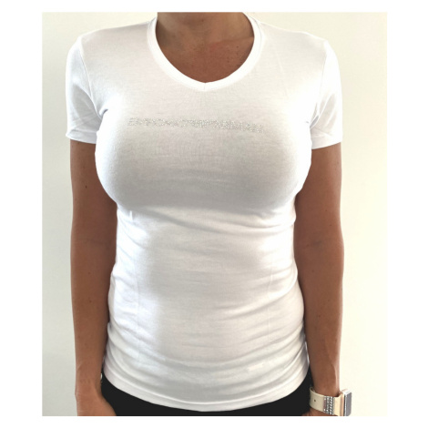 Dámské tričko Emporio Armani 163321 0P263 bílá | bílá