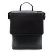 Černý městský kožený batoh Neville Arwel