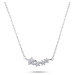 Brilio Silver Něžný stříbrný náhrdelník s květinkami NCL02W