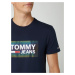 Tommy Hilfiger TOMMY JEANS pánské tmavě modré tričko TJM STRETCH TEE CENTRE LOGO