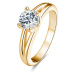 Beneto Stříbrný prsten s krystaly AGG199
