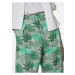 Zelené dámské široké zkrácené kalhoty s potiskem Marks & Spencer