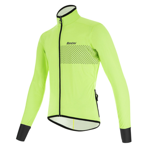 SANTINI Cyklistická voděodolná pláštěnka - GUARD NIMBUS - světle zelená