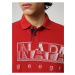 Červené pánské tričko s potiskem Napapijri Eallar