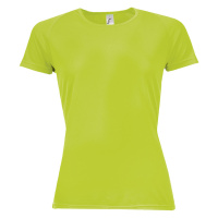 SOĽS Sporty Women Dámské funkční triko SL01159 Neon green