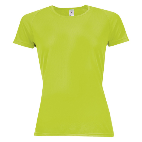 SOĽS Sporty Women Dámské funkční triko SL01159 Neon green SOL'S
