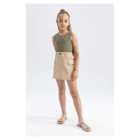 DEFACTO Girl Poplin Regular Fit Skirt