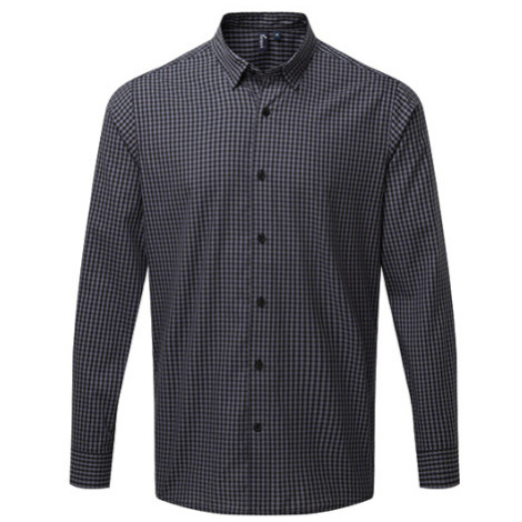 Premier Workwear Pánská košile s dlouhým rukávem PR252 Steel