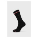 2 PACK černých vysokých ponožek Iconic 47-49 Tommy Hilfiger